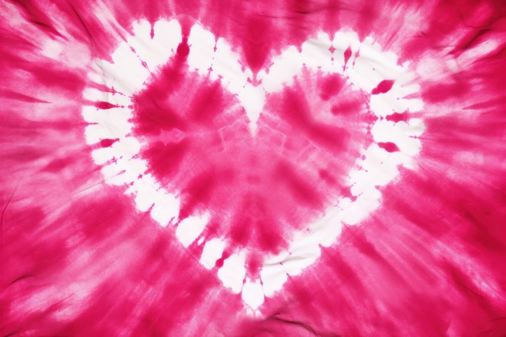 Heart tie dye a painted background in the style of shibori pink and white backgrounds textured creativity.