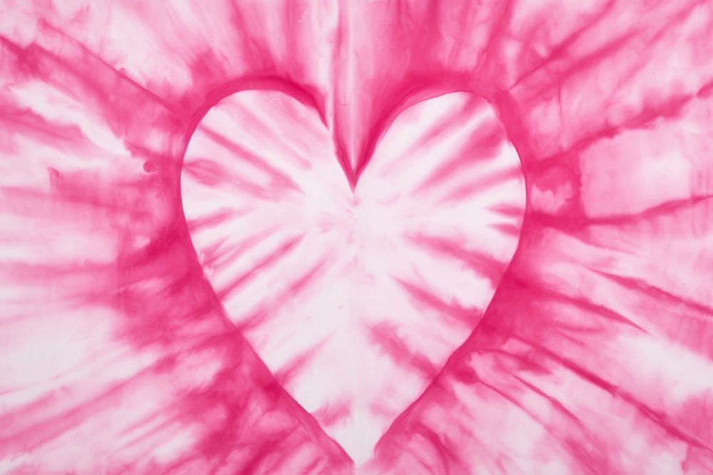 Heart tie dye a painted background in the style of shibori pink and white backgrounds textured petal.