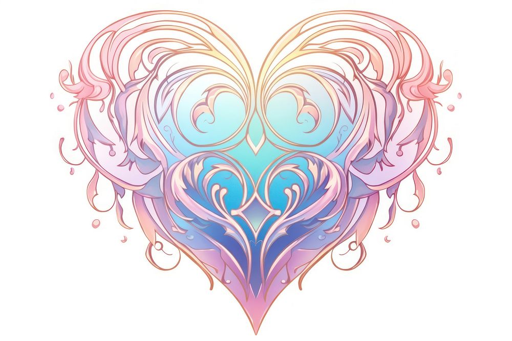 Heart shape backgrounds pattern drawing.