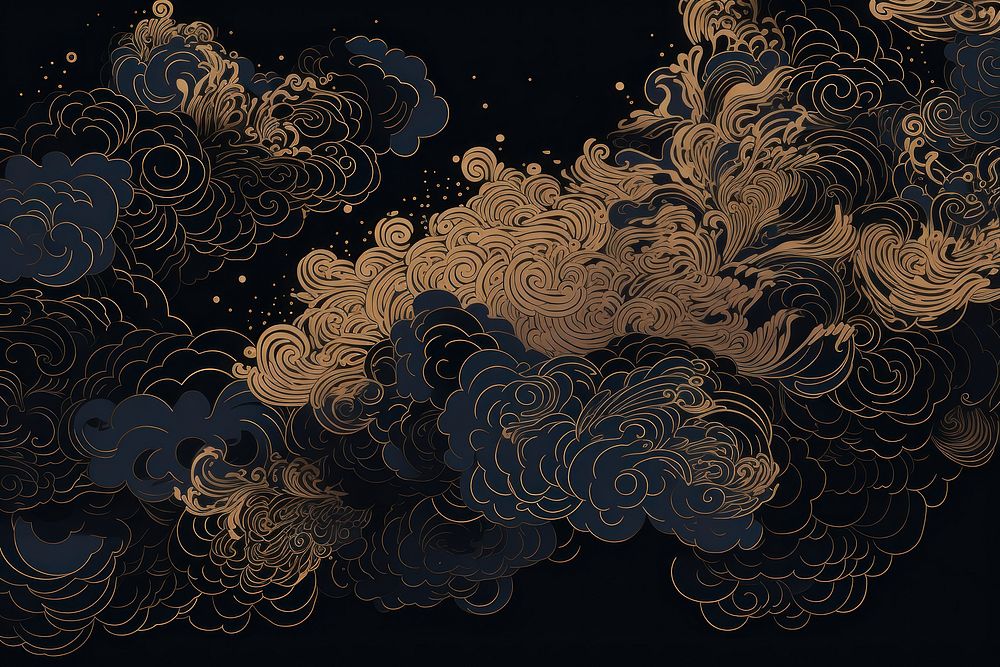 Japanese cloud pattern backgrounds accessories.