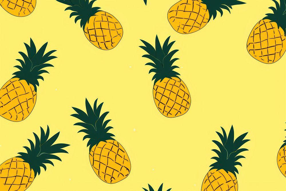 Pineapple backgrounds pattern plant.
