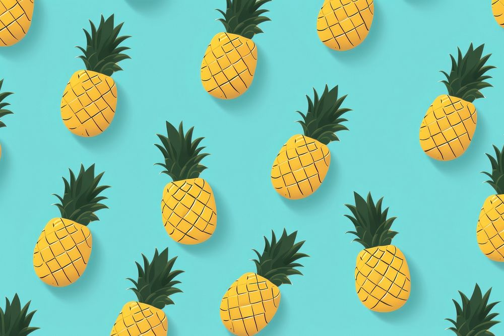 Pineapple backgrounds pattern fruit.