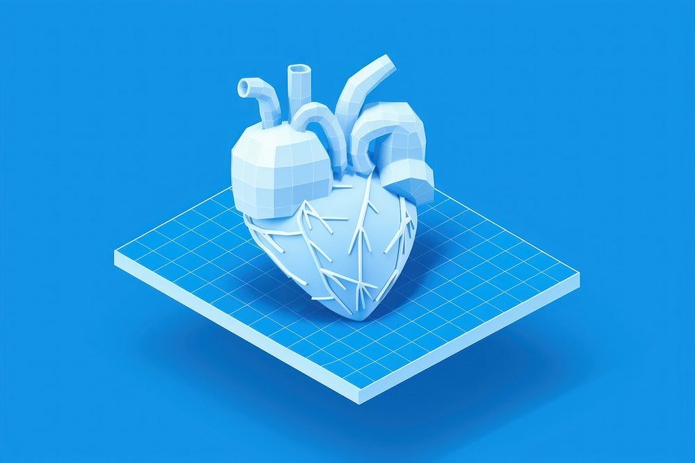 Heart technology creativity diagram.