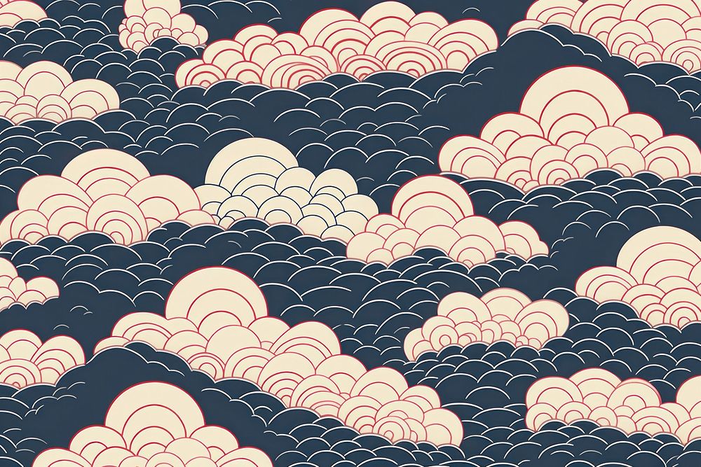 Pattern backgrounds cloud tranquility.