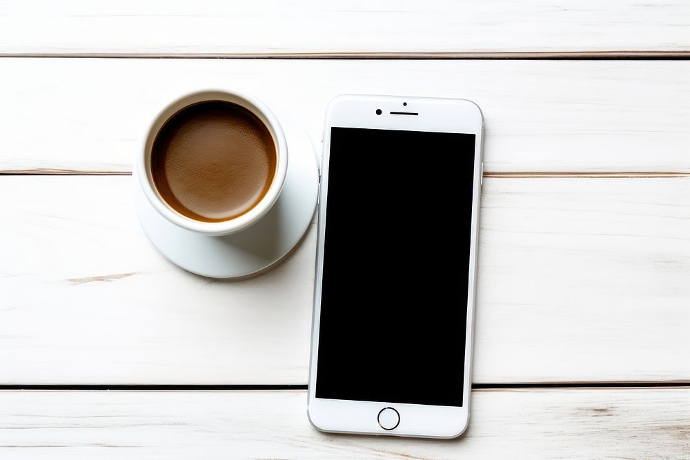 Coffee screen phone portability.