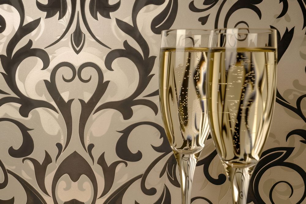 Wallpaper champagne glass drink.