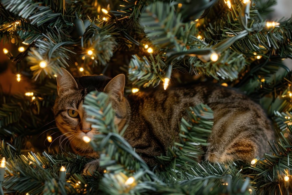 Christmas tree animal mammal.
