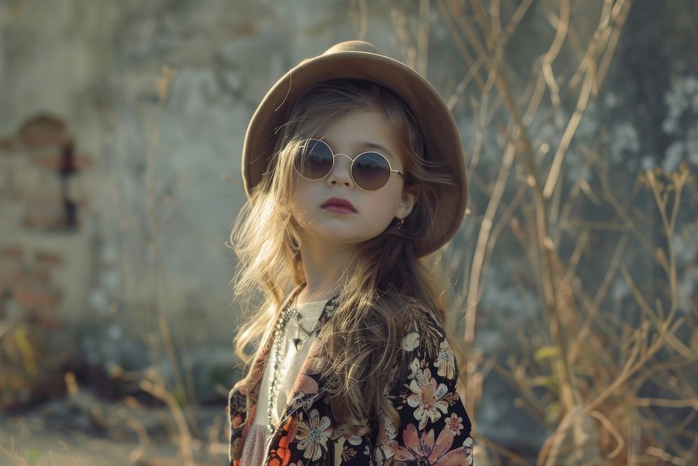 Sunglasses portrait fashion photo.