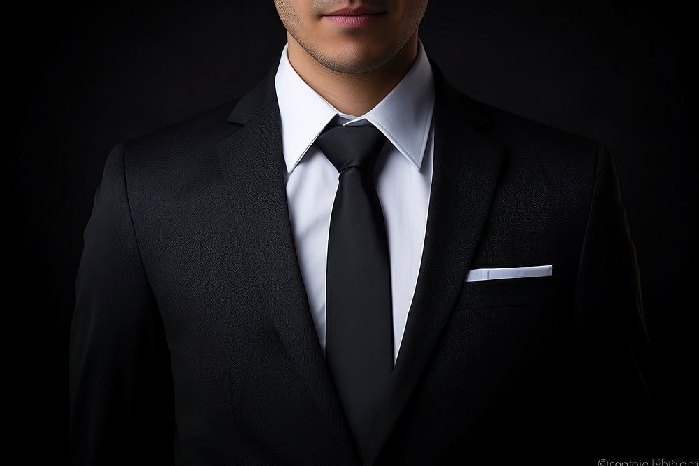 Necktie tuxedo suit accessories.