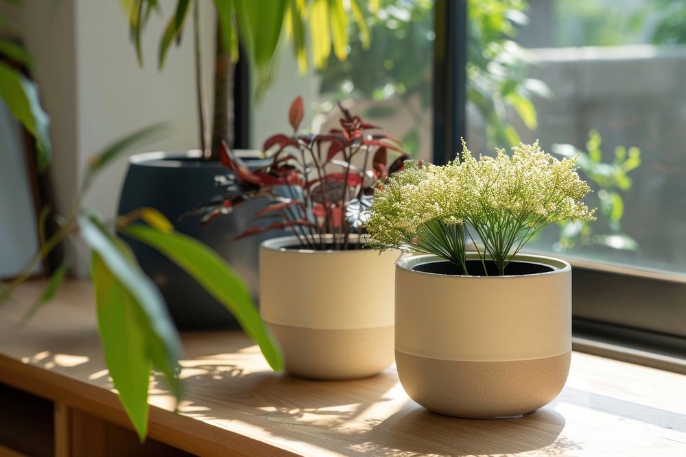 Plant windowsill houseplant flowerpot.