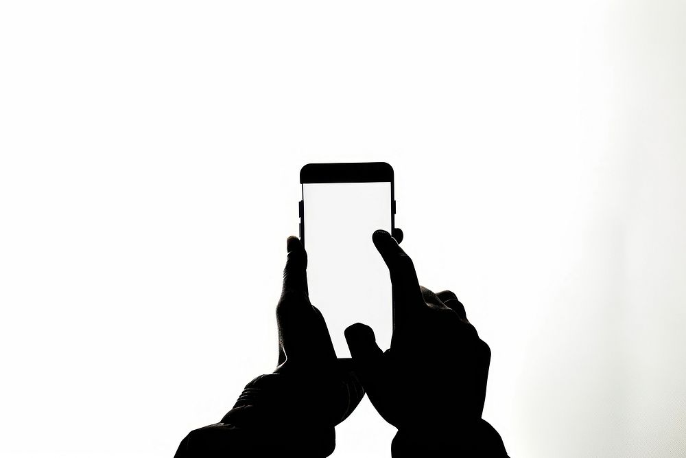 Silhouette screen finger adult.