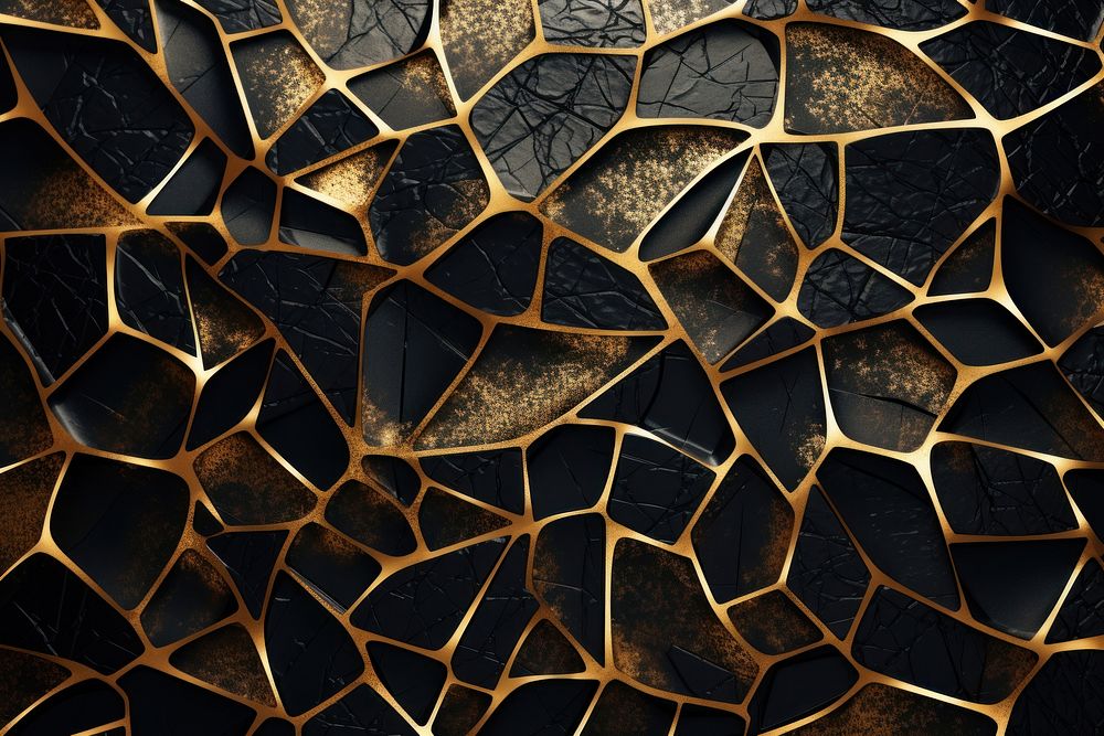 Gold and black backgrounds pattern texture.