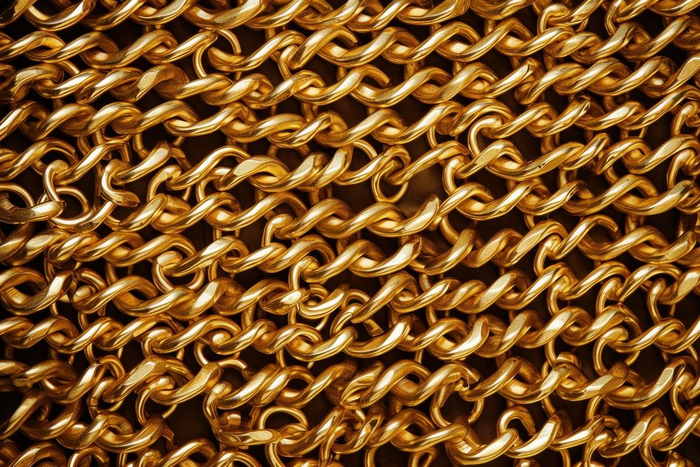 Gold chain backgrounds repetition durability.