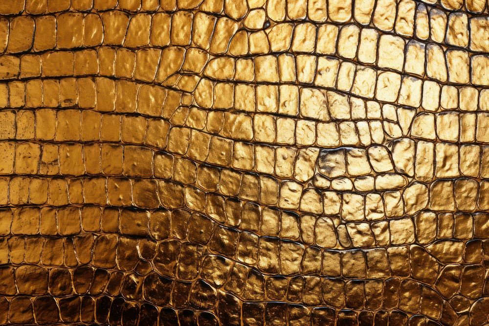 Gold crocodile skin texture backgrounds aluminium textured.