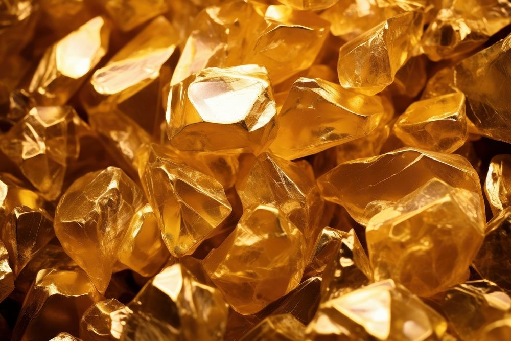 Gold gem backgrounds crystal mineral.