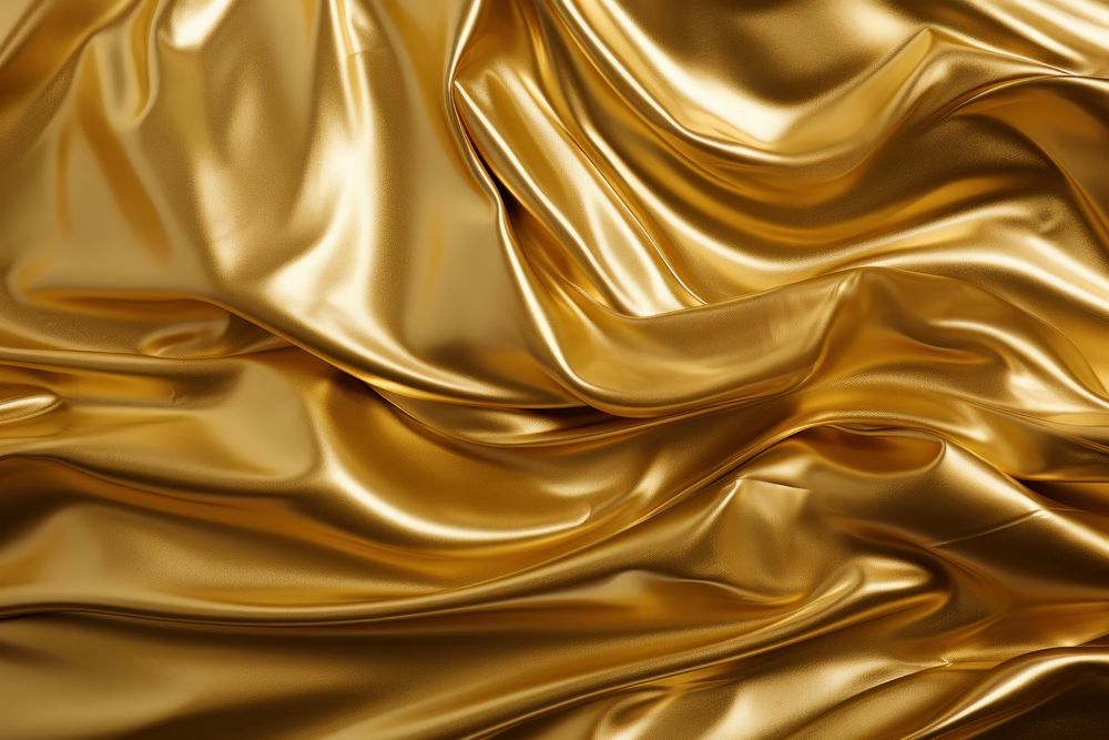 Gold backgrounds silk crumpled.