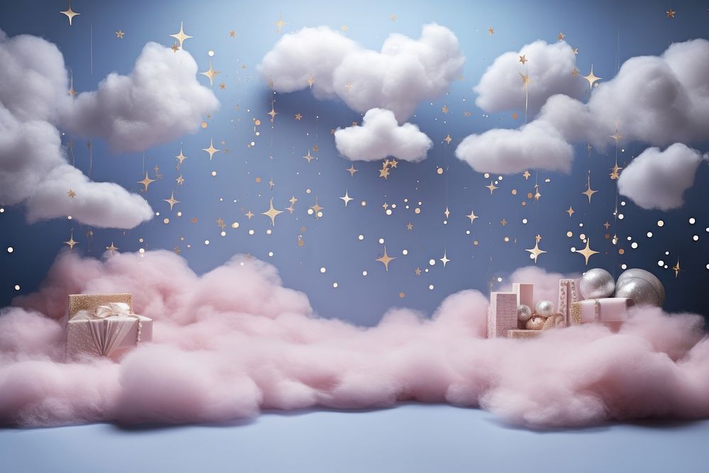 3D cloud in sky backdrop room nature architecture spirituality.