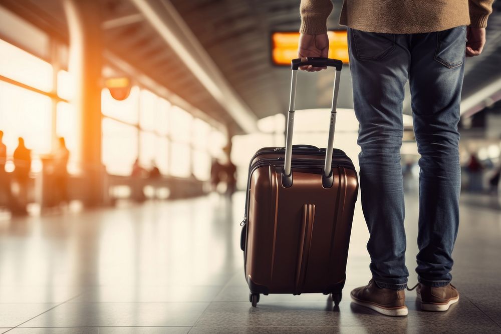Suitcase passenger luggage airport.