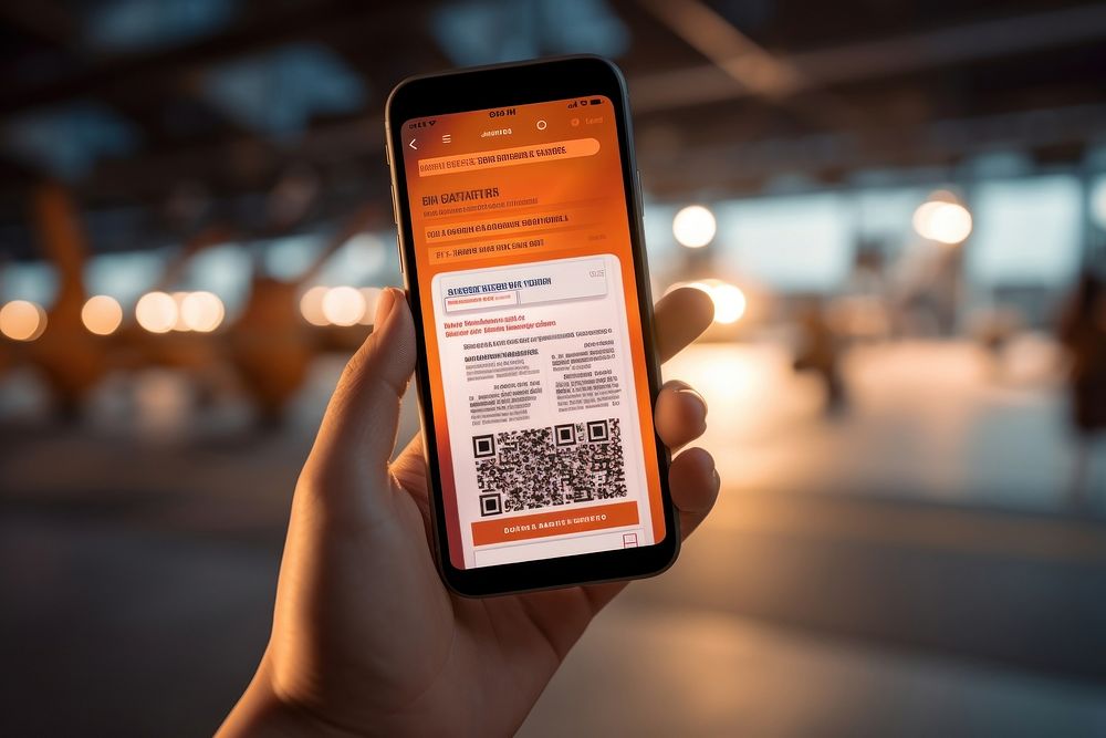 Using Mobile Boarding Pass text portability convenience.