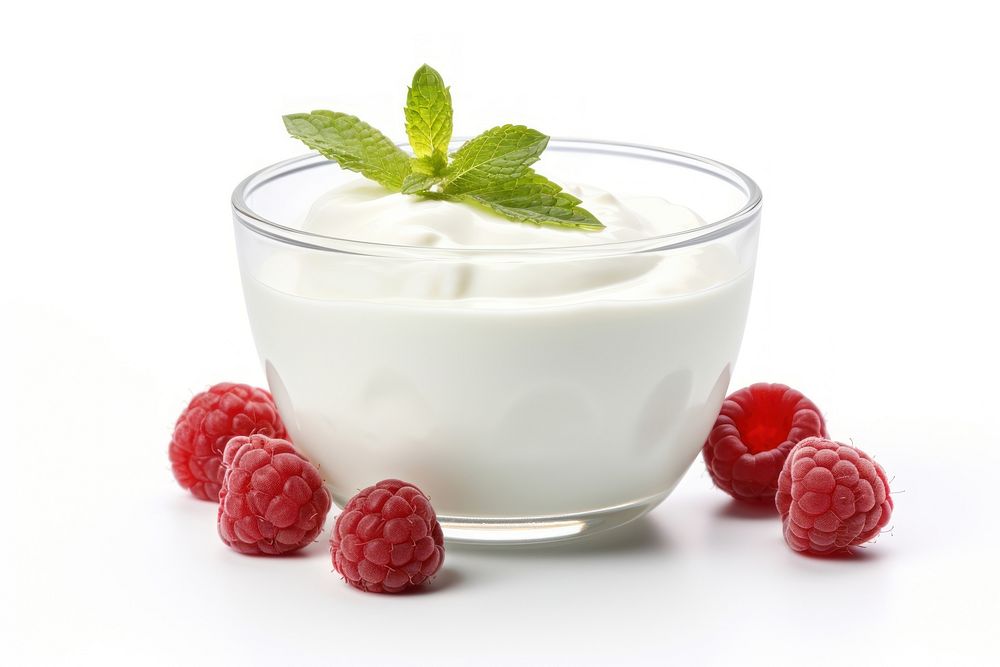 Yoghurt raspberry dessert fruit.