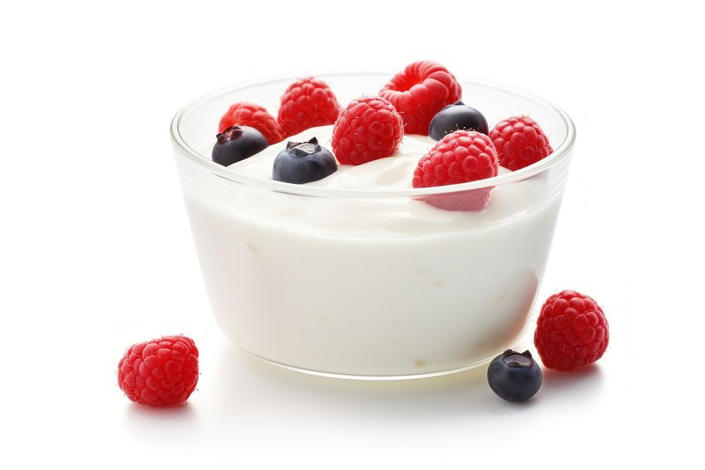 Yoghurt raspberry dessert fruit.