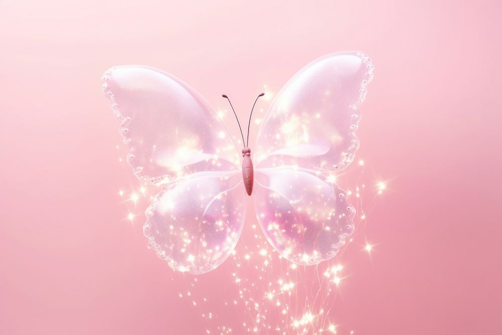 Butterfly pink celebration chandelier.
