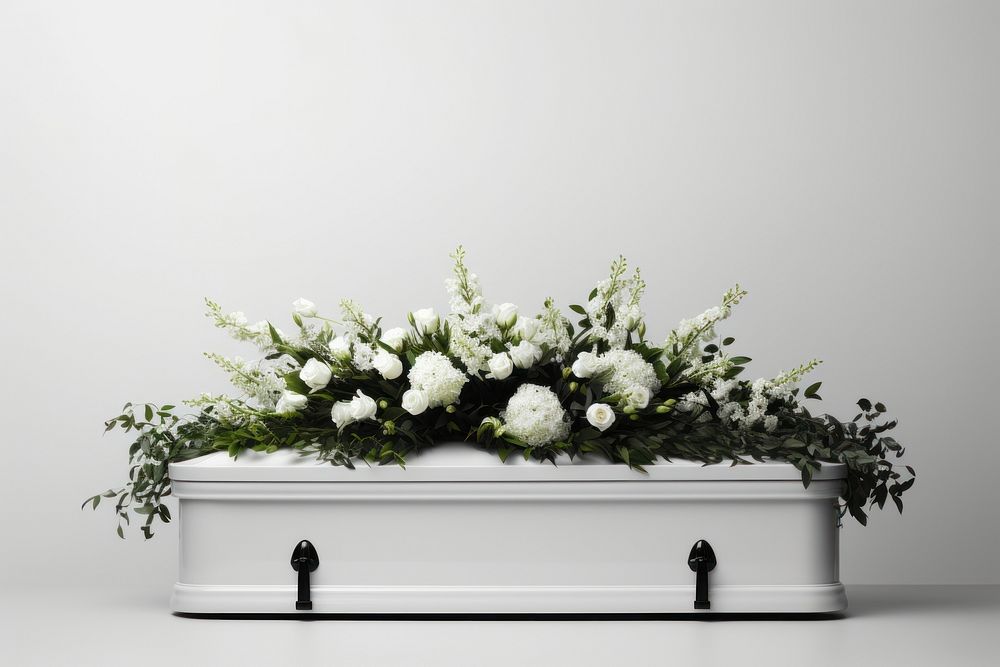 Funeral flower plant white.