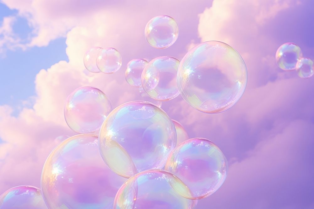 Holographic soap bubble backgrounds outdoors nature.