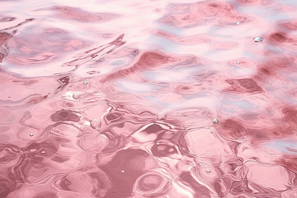 Pink water pattern backgrounds petal reflection.