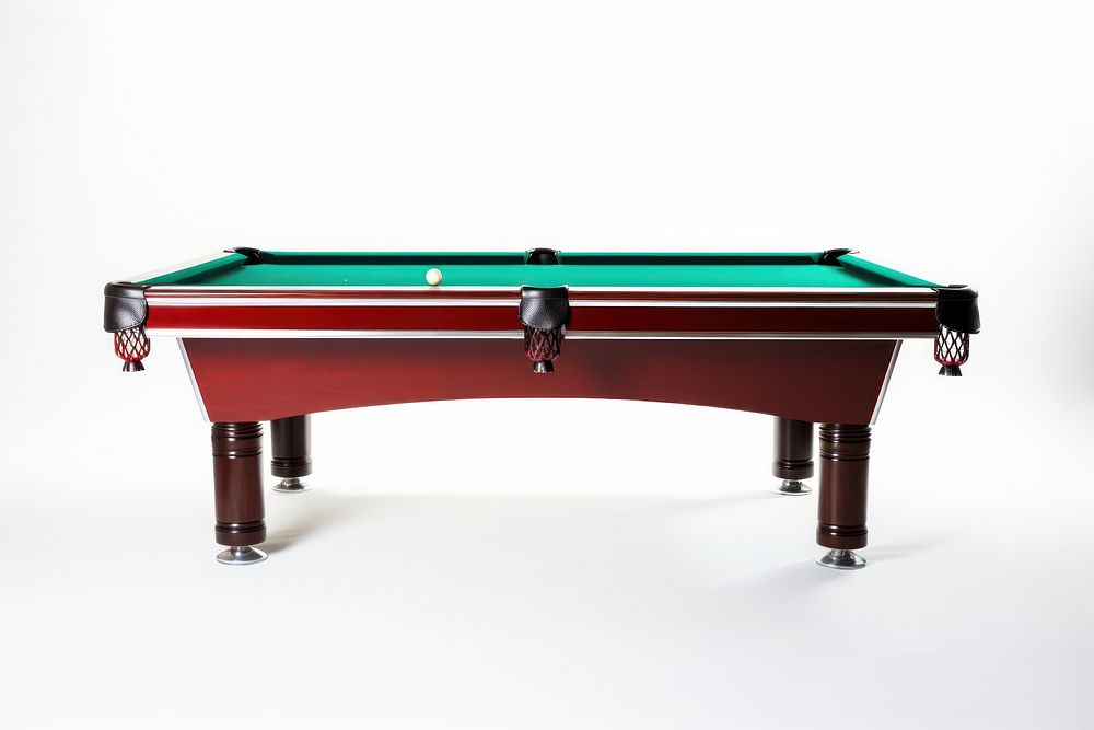 Pool table furniture white background architecture.