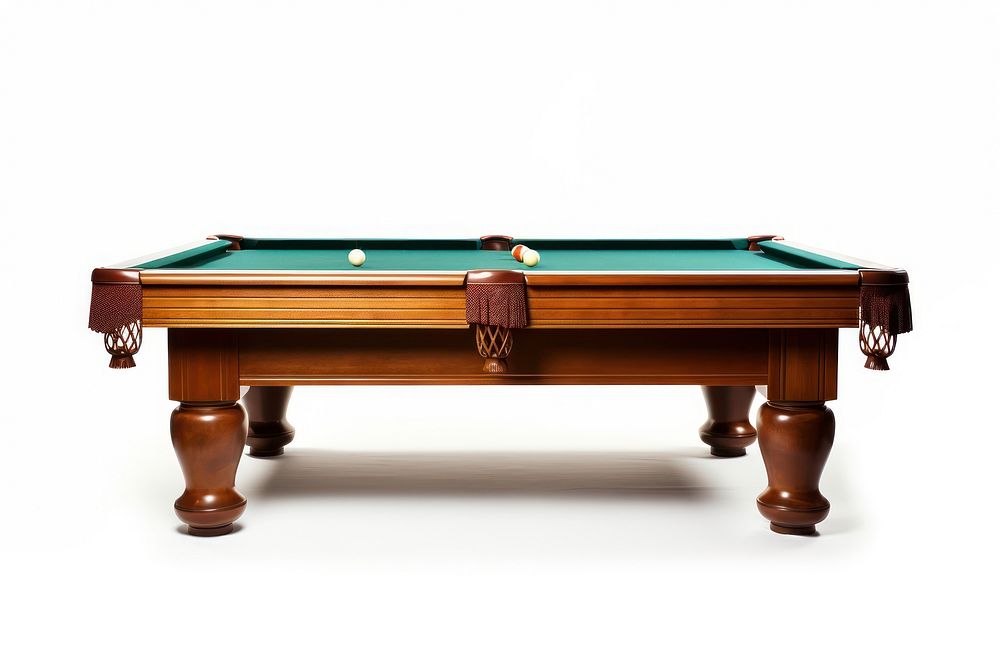Pool table furniture white background architecture.