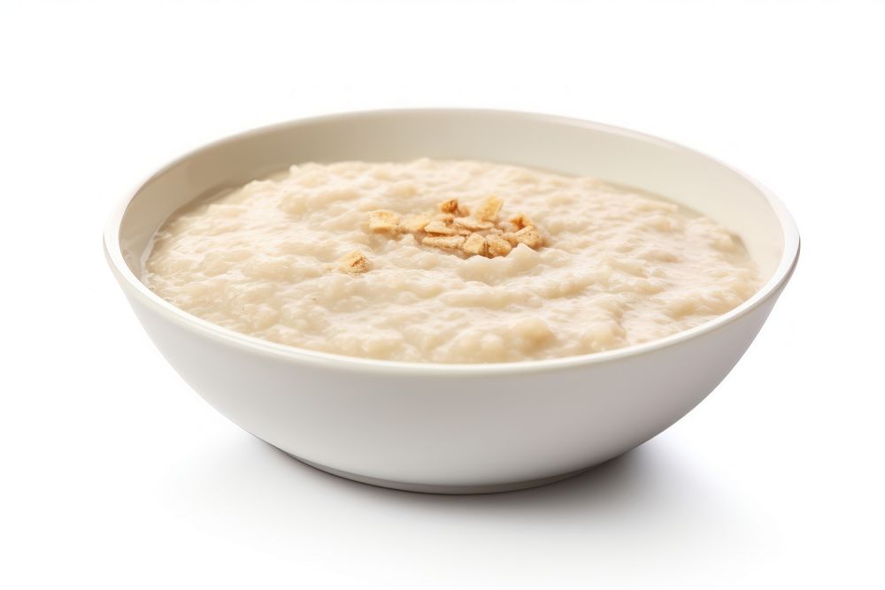 Porridge breakfast food milk.