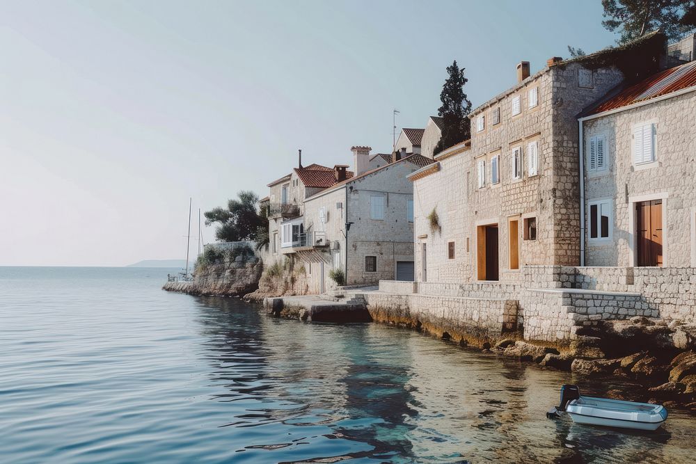 Croatia architecture waterfront outdoors.