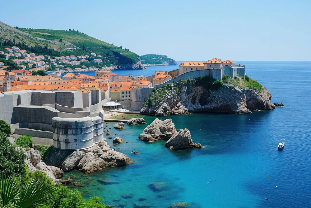 Croatia architecture promontory waterfront.