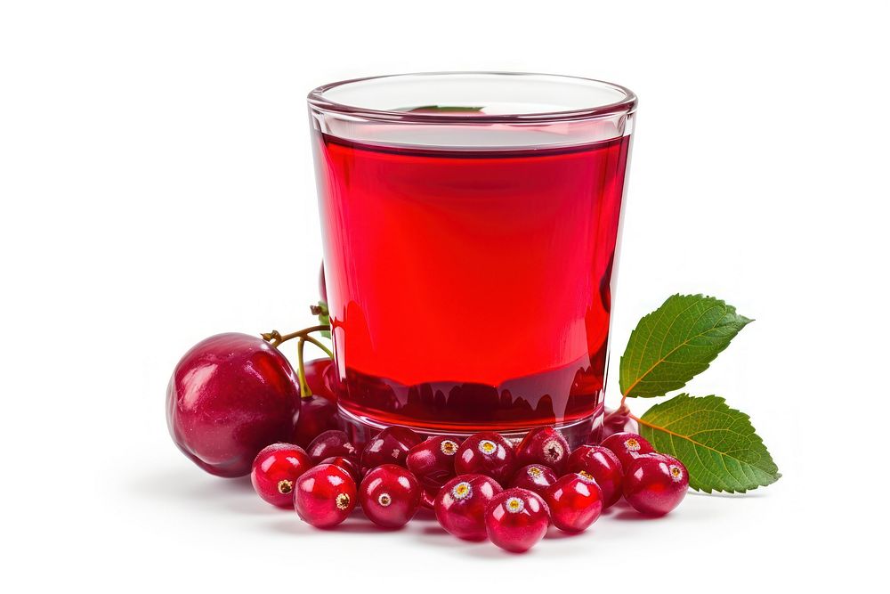 Dcranberry juice fruit drink glass.