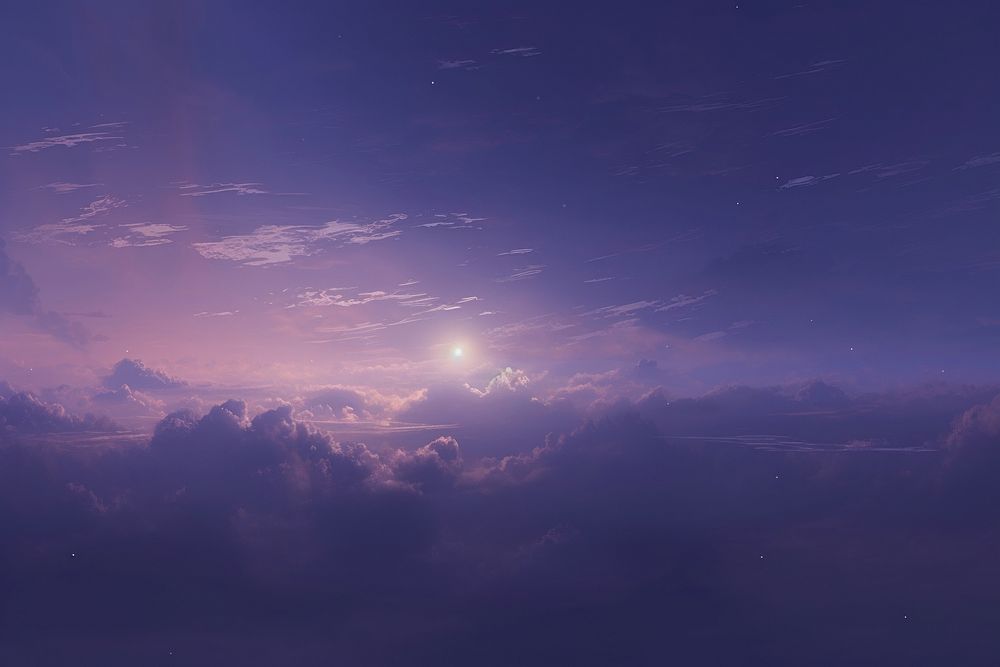 Purple sky cloud backgrounds astronomy outdoors.