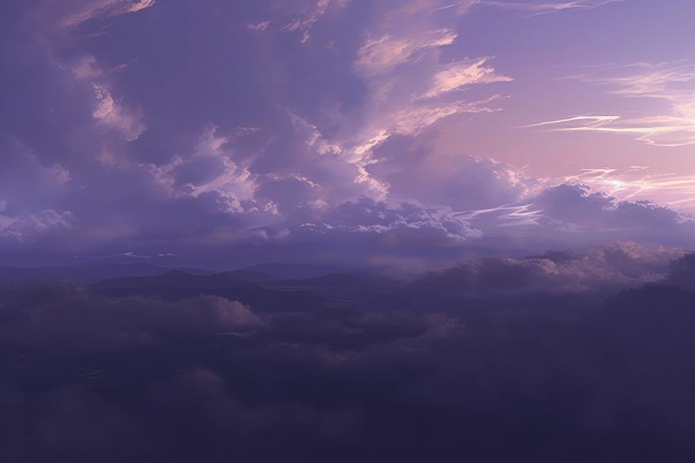 Purple sky cloud thunderstorm backgrounds outdoors.