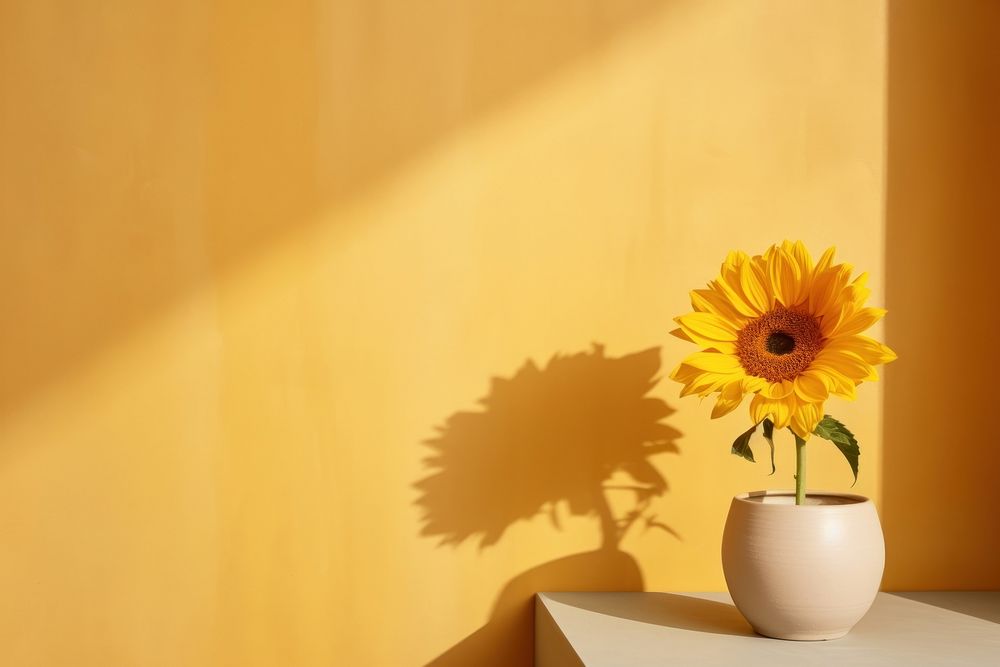 Sunflower shadow yellow plant.