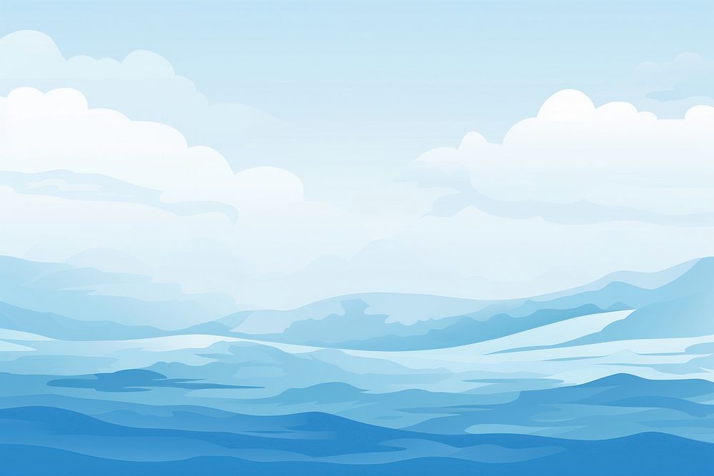 Blue sea backgrounds landscape outdoors.