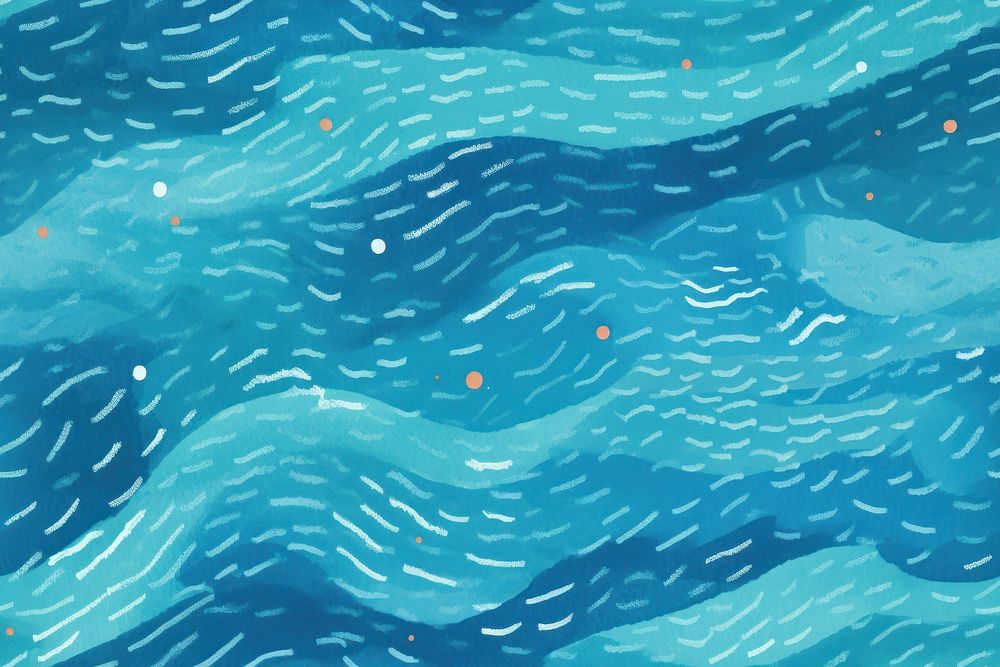 Blue sea swimming outdoors pattern.