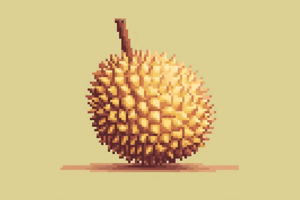 Durian pixel fruit plant food.