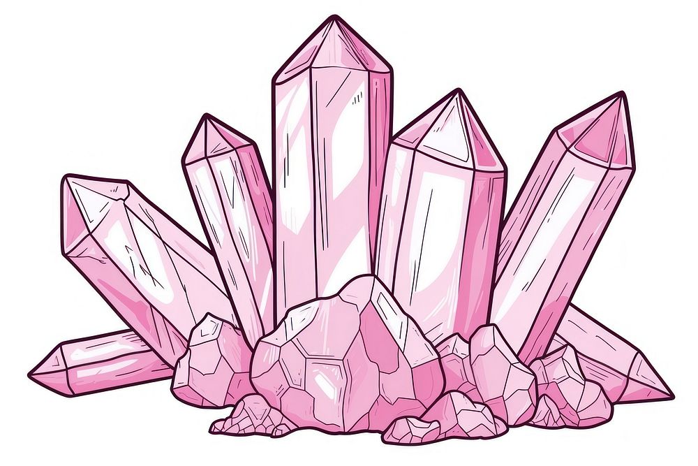 Gemstone pixel amethyst mineral crystal.