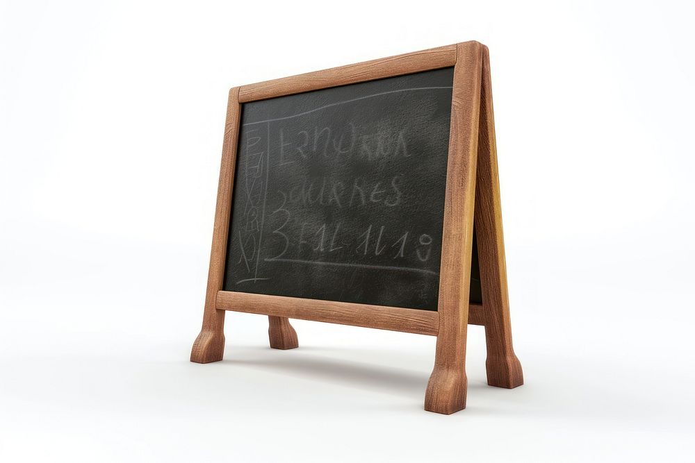 Blackboard white background handwriting education.