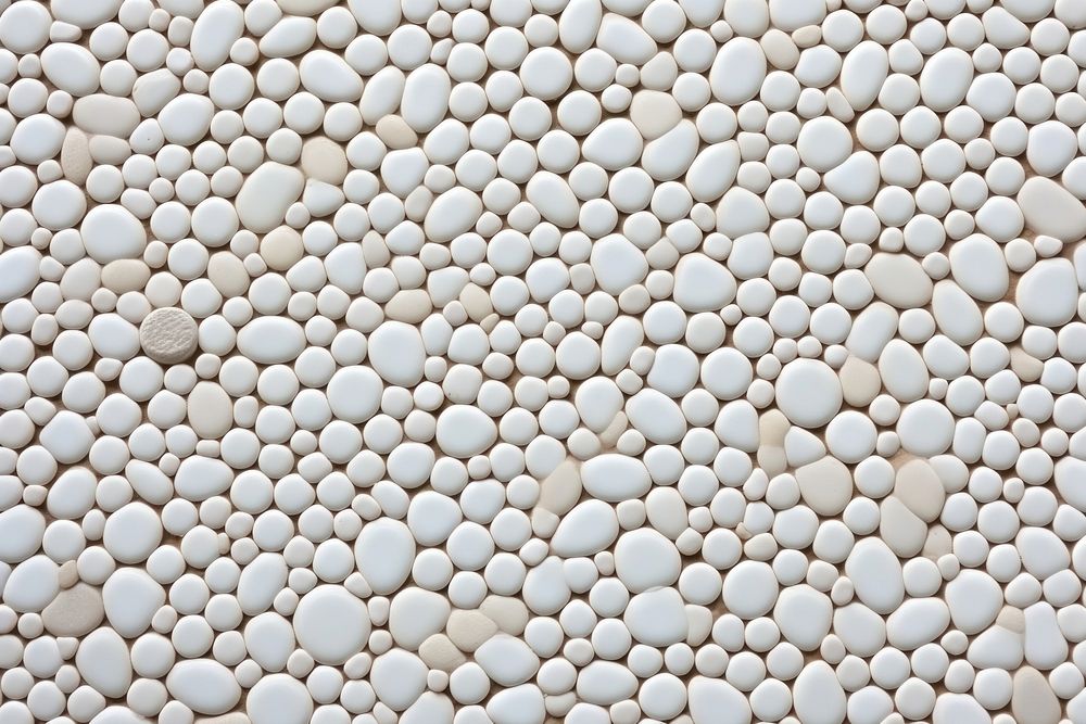 White circle mosiac pattern texture pebble backgrounds repetition.