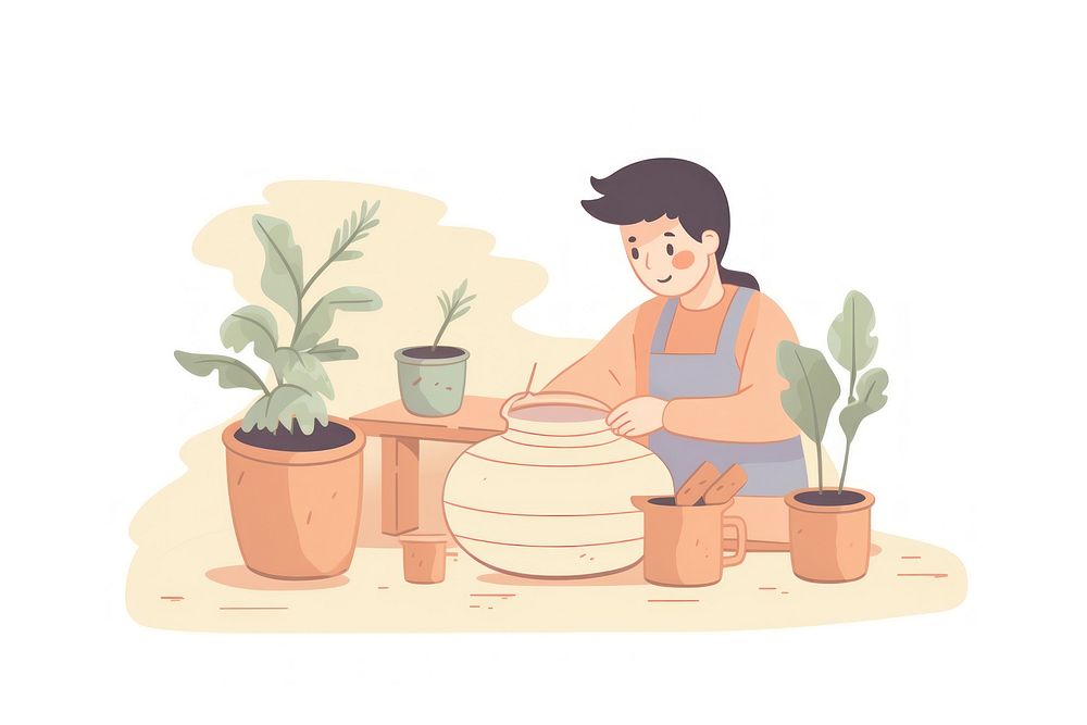 Pottery Making pottery creativity gardening.
