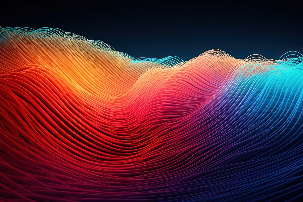 Wave pattern illuminated backgrounds.