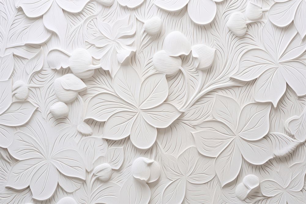 Floral white pattern backgrounds art creativity.