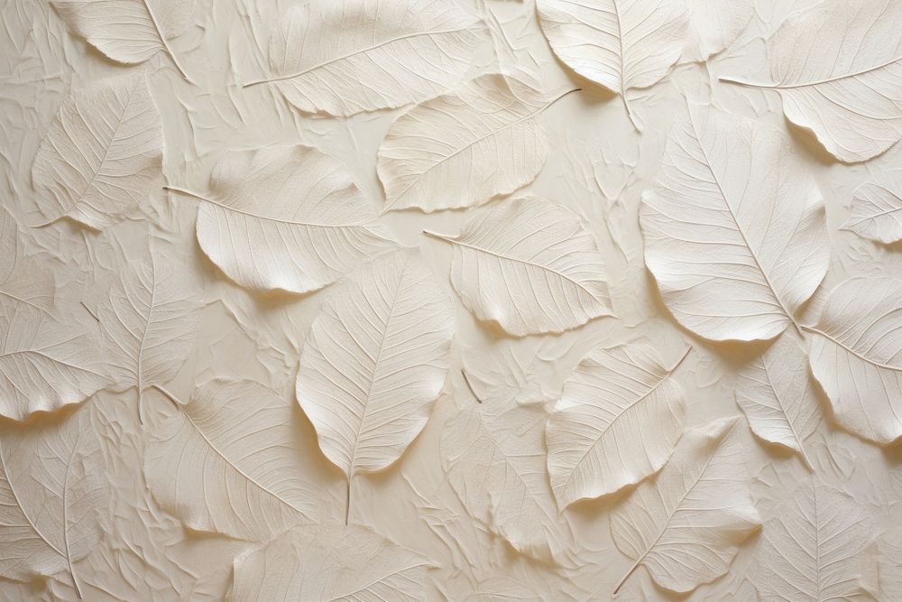 Leaf pattern white wall backgrounds.