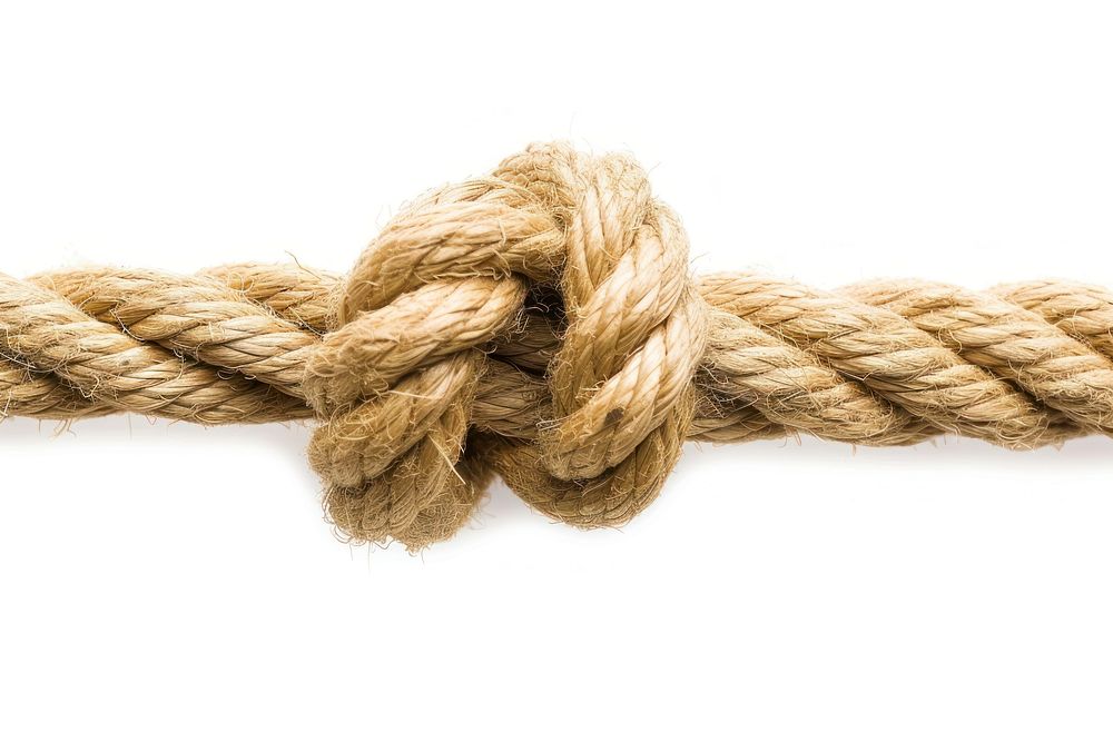Rope knot backgrounds white background.