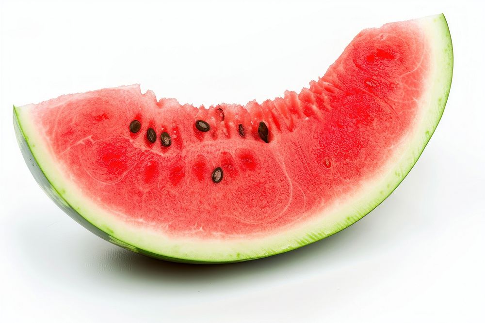 Slice of watermelon fruit plant food.